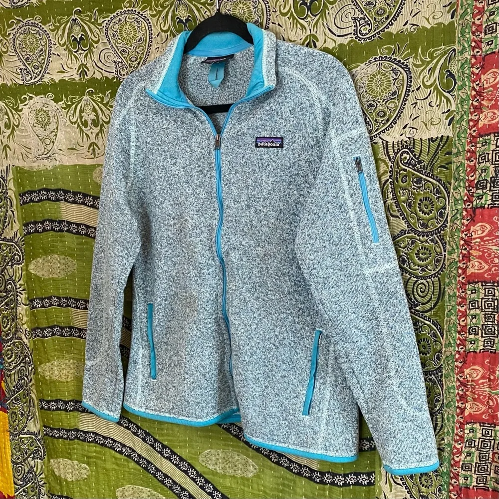 Patagonia Atoll Blue Better Sweater Fleece Outdoor Jacket Size Large - Picture 6 of 16